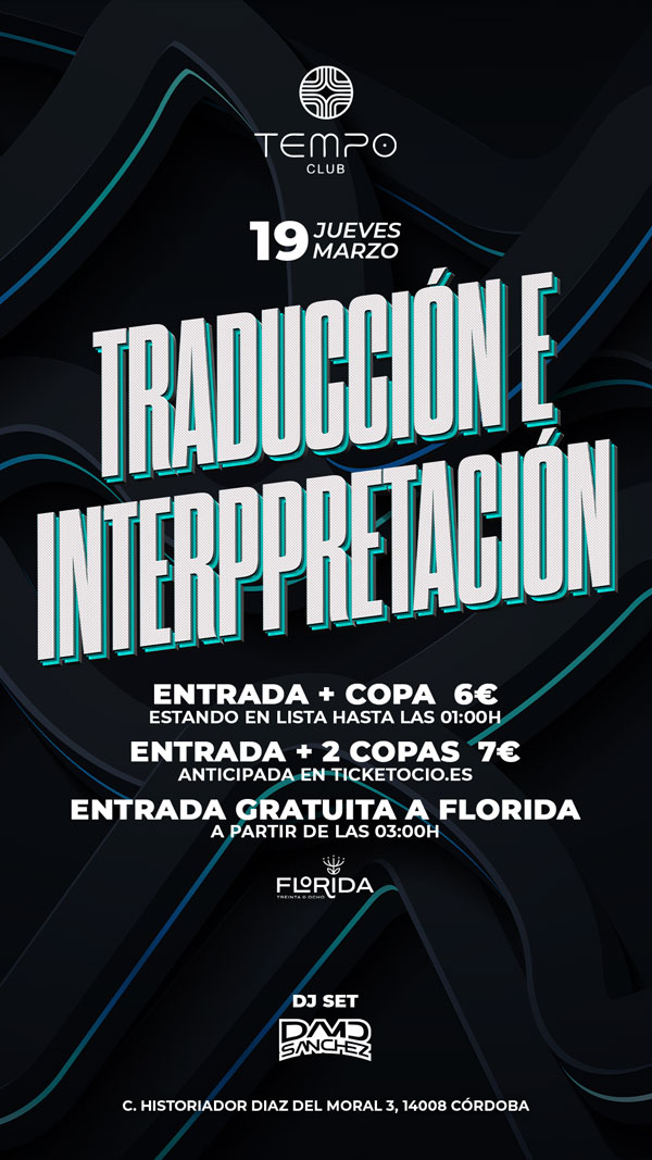 Tempo Club - Jueves 19 Marzo